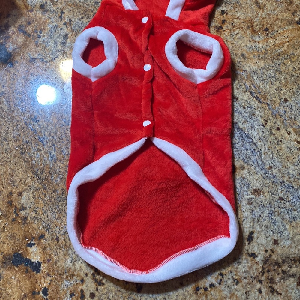 New Large holiday Christmas Santa reindeer dog coat - Picture 5 of 5